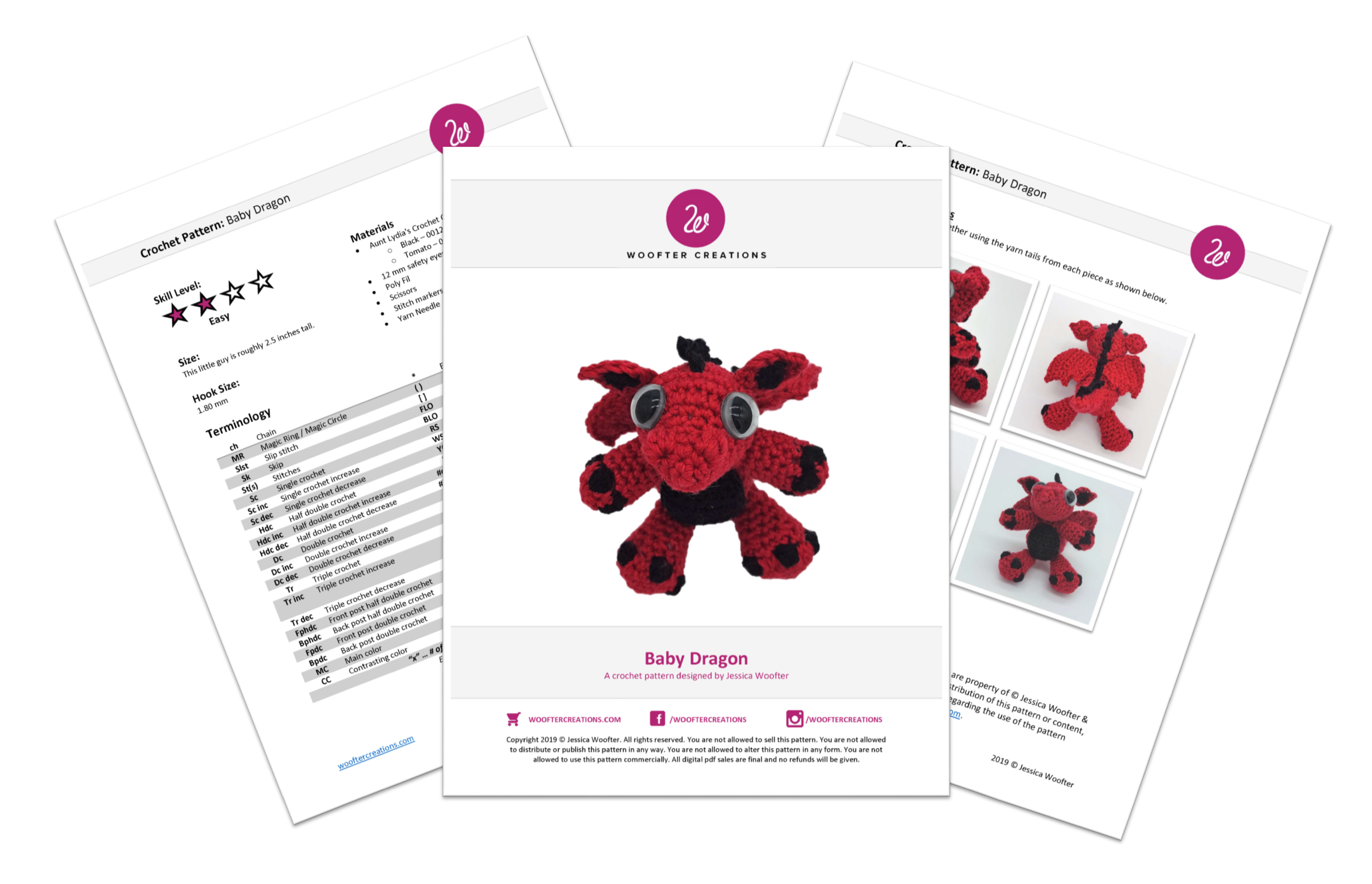 Baby Dragon Crochet Pattern